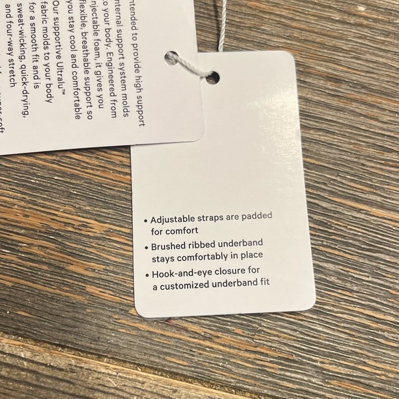 NWT! Lululemon AirSupport Black Ultralu Sports Bra 38C Running Support stretch - Picture 7 of 16